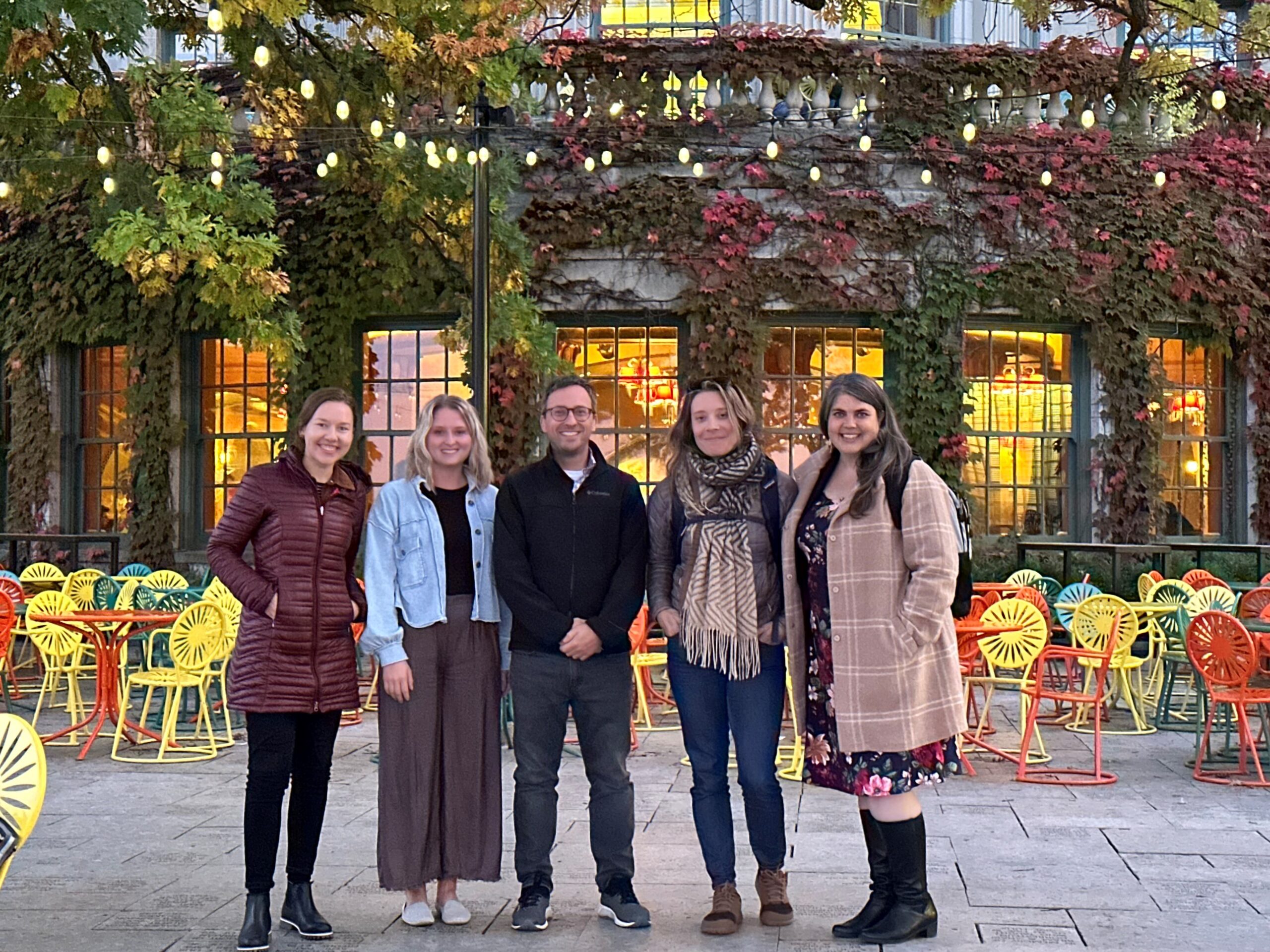 The SSTAR Lab team poses for a group photo at the Memorial Union Terrace.